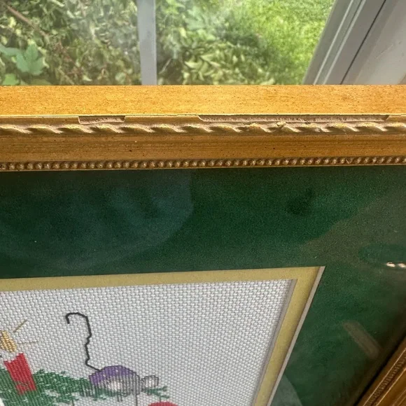 Vintage Christmas cross stitch mice picture - Picture 4 of 5